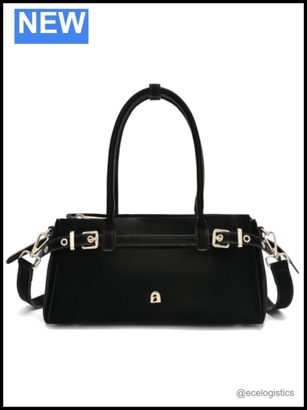 Women's PU Leather Satchel Handbag with Detachable Crossbody Strap Top Handle